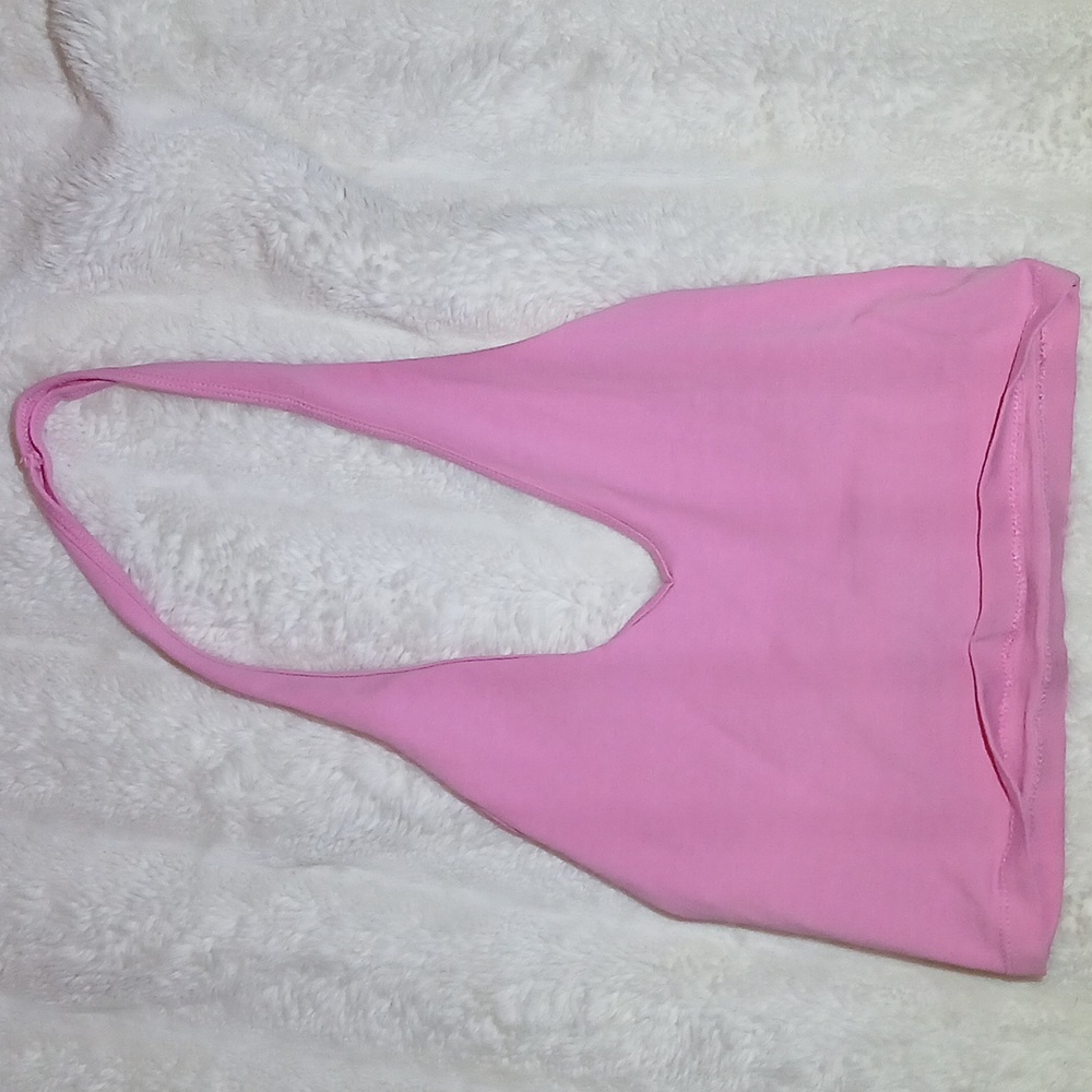 Pink halter top y2k summer fashion